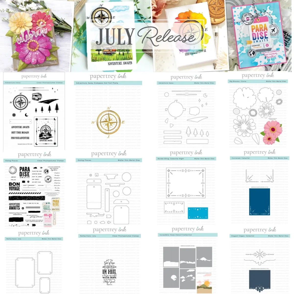 

Summer Flower Scenery Metal Cutting Dies Clear Stamps Stencil Hot Foil DIY Decorating Scrapbook Paper Card Album Craft