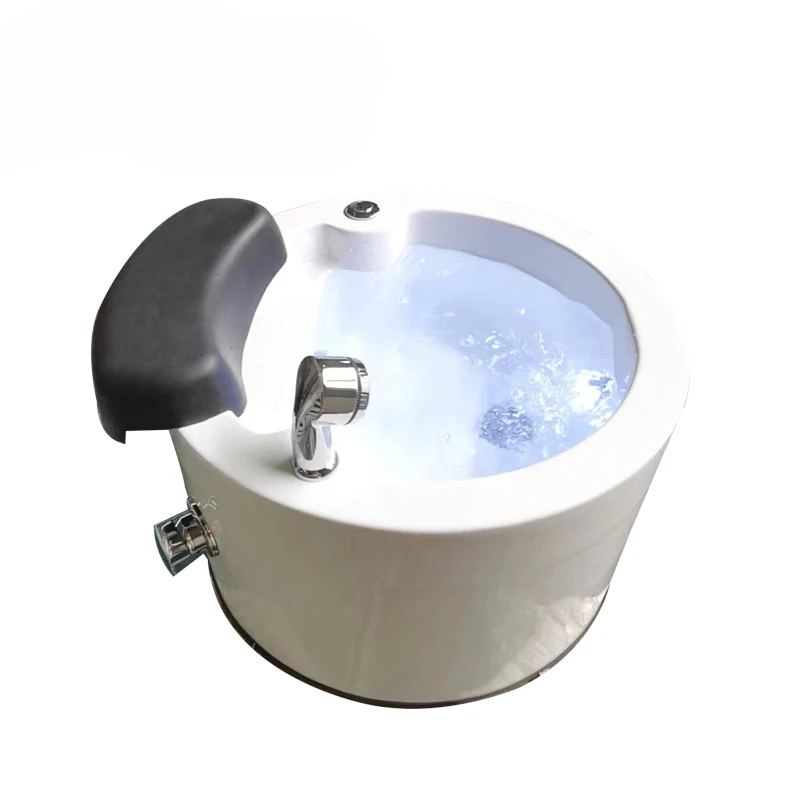 Washing basin foot spa pedicure tray bowl acrylic foot spa with water pump surf lamp pedicure SPA