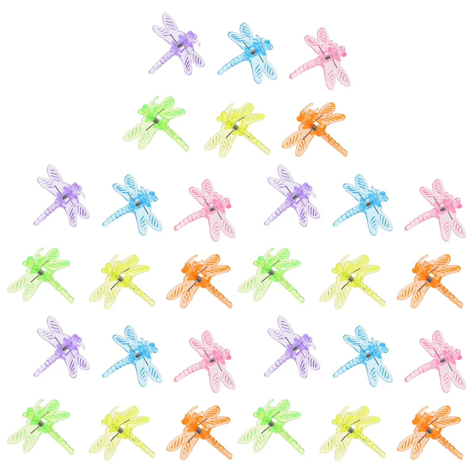 30Pcs Orchid Clips and Stakes Dragonfly Shaped Lightweight Plant Support Clips for Indoor Potted Vine Training