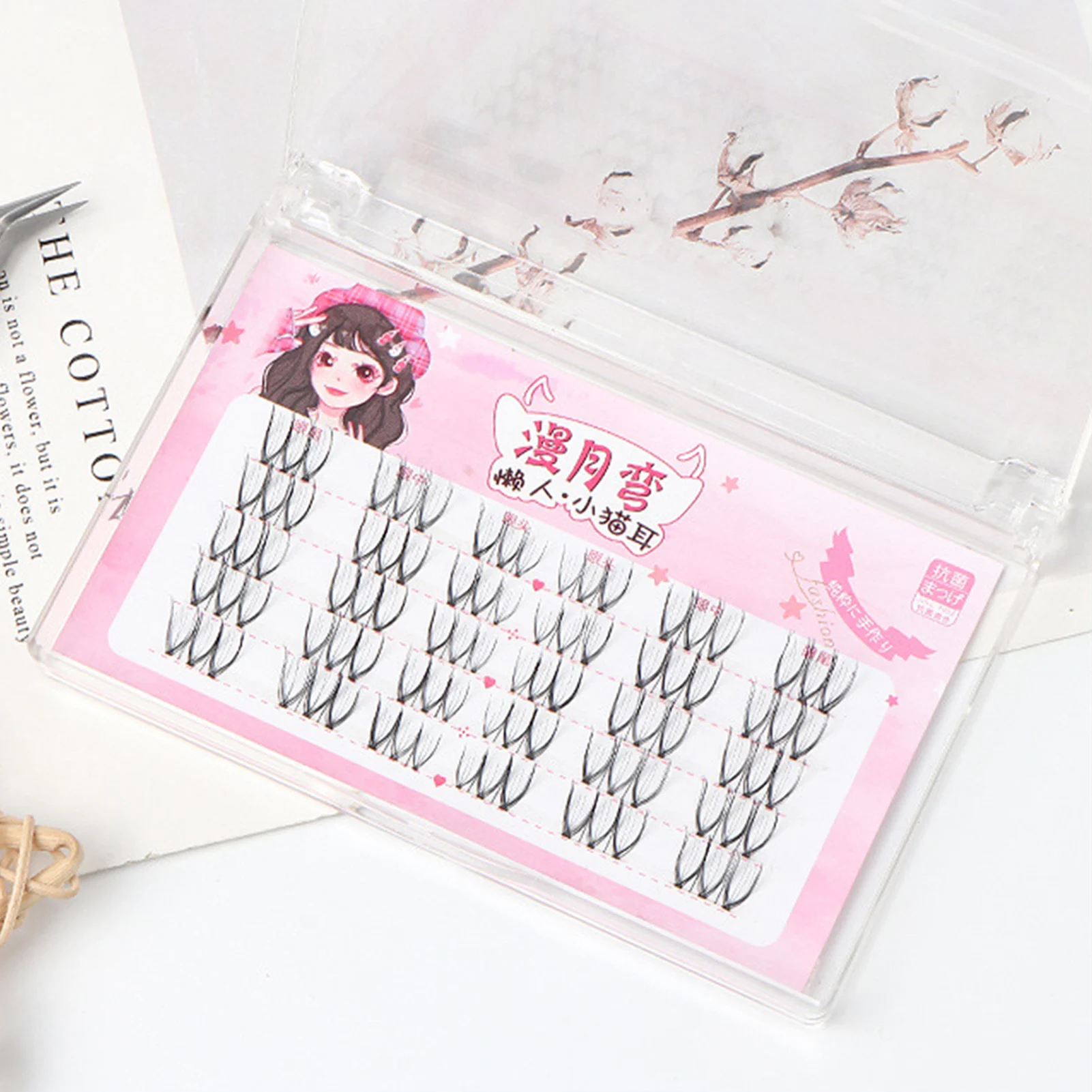 Simulation Grafted False Eyelashes Multi-Layer Thick Stage Eyelashes for Beauty Eye Cosplay DIY Makeup