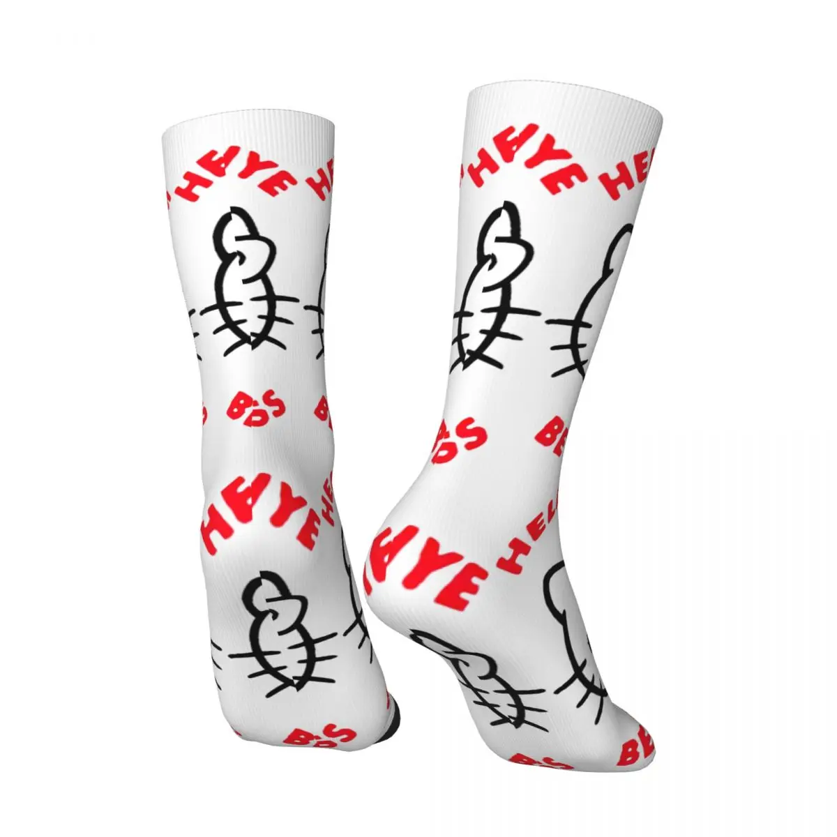 Hello Be Fearless Socks Spring Stockings Gothic Unisex Men High Quality Socks Pattern Outdoor Sports Anti Sweat Socks