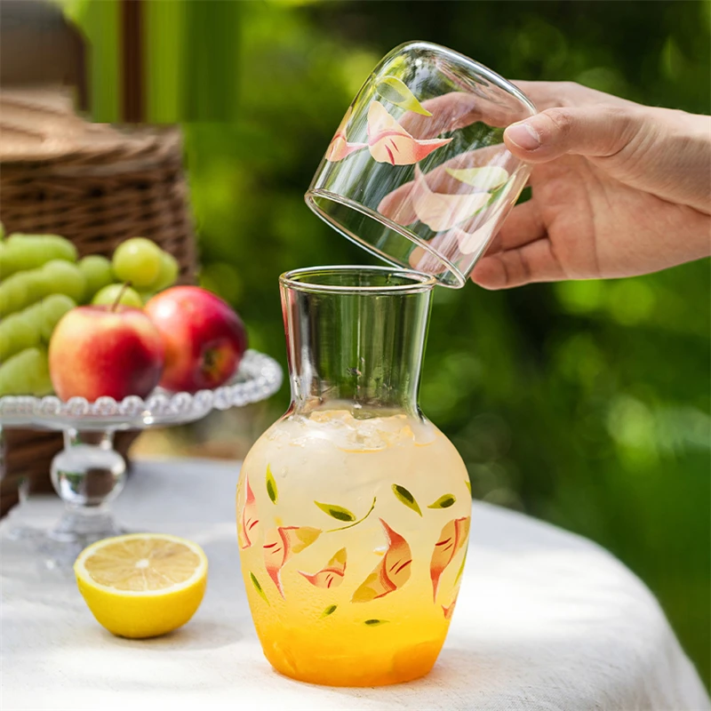 High Borosilicate High Temperature Resistant Cold Bubble Kettle Glass Cold Water Bottle Household 1 Cup 1 Water Bottle Kettle