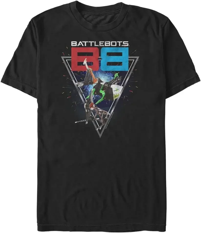 Fifth Sun Battlebots Triangle Bots Young Men's Short Sleeve Tee Shirt