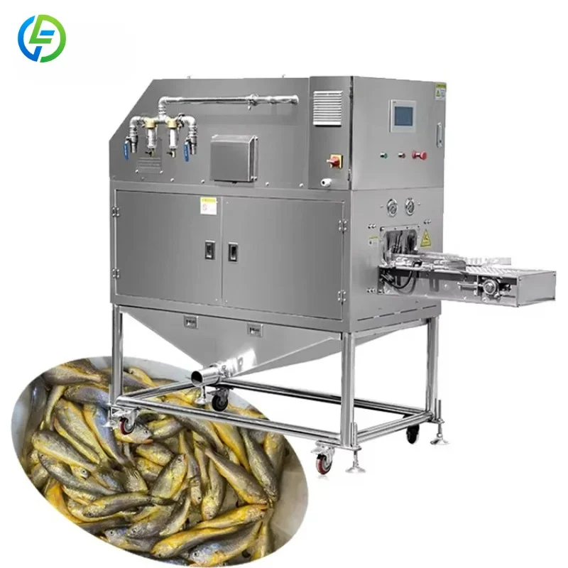 Fish Scale Removing Machine Customized Commercial Fish Cleaning Equipment Automatic Stainless Steel Seafood Processor