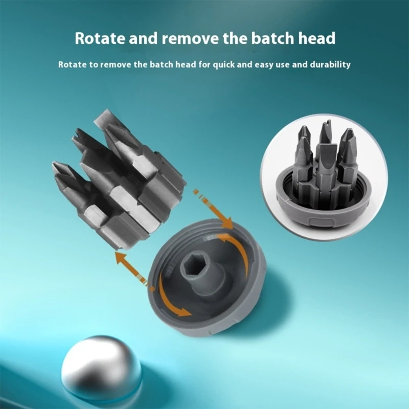 Practical Ratcheting Screwdriver with Bit Storage and High Torques Mechanism for Stubborn Screws