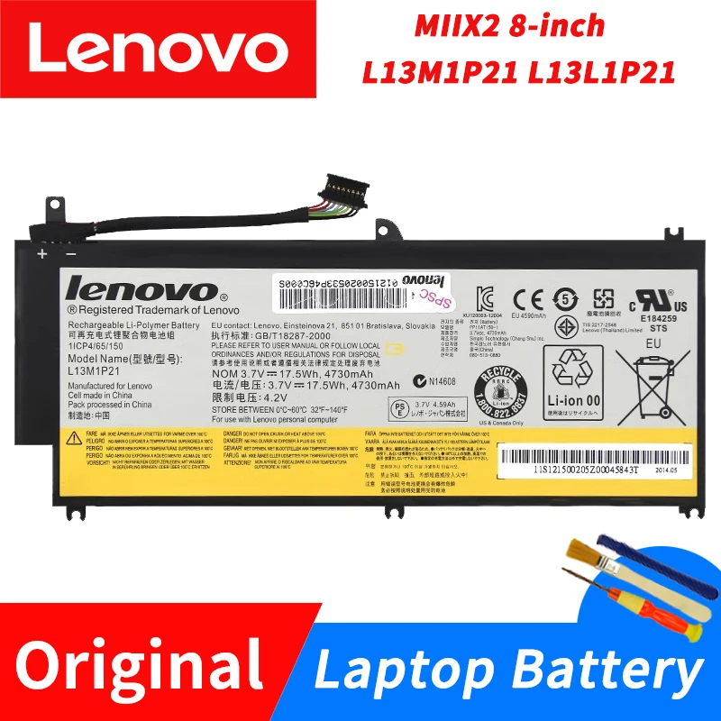 

Оригинальный 8-дюймовый Аккумулятор для планшета Lenovo Miix 2 L13M1P21 L13L1P21