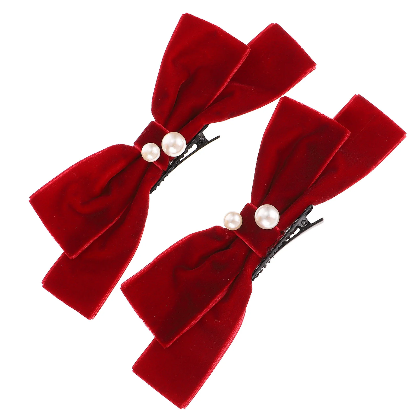 2pcs Ladies Big Bow Hair Clips Elegant Hair Clips Women Ponytail Hair Accessories hair bows for women