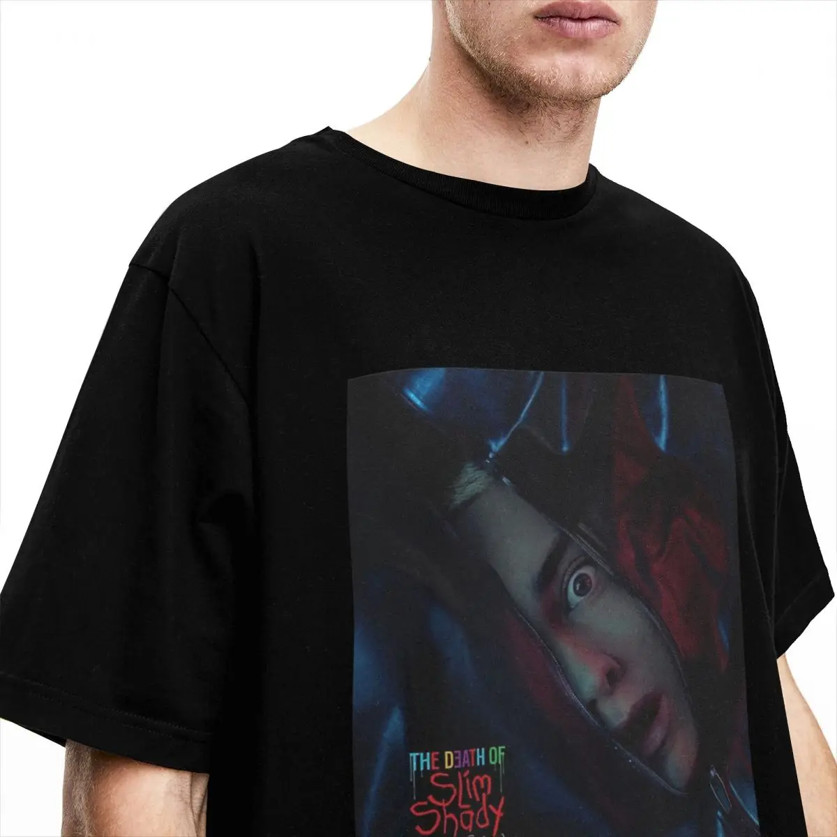 The Death Of Slim Shady T-Shirt temporary Trendy Cool T-Shirts Short Sleeve Vintage Tops Summer Cotton O Neck Plus Size Top Tees