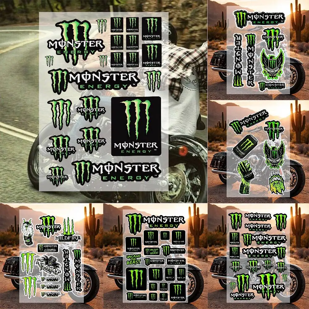 Image of Grün-Schwarze Krallenabdruck-Vinylaufkleber, Horror-Scharfkralle-Grafik-Aufkleber, Mehrzweck-Dekoration für Auto, Helm, Gepäck, Werkzeugkasten