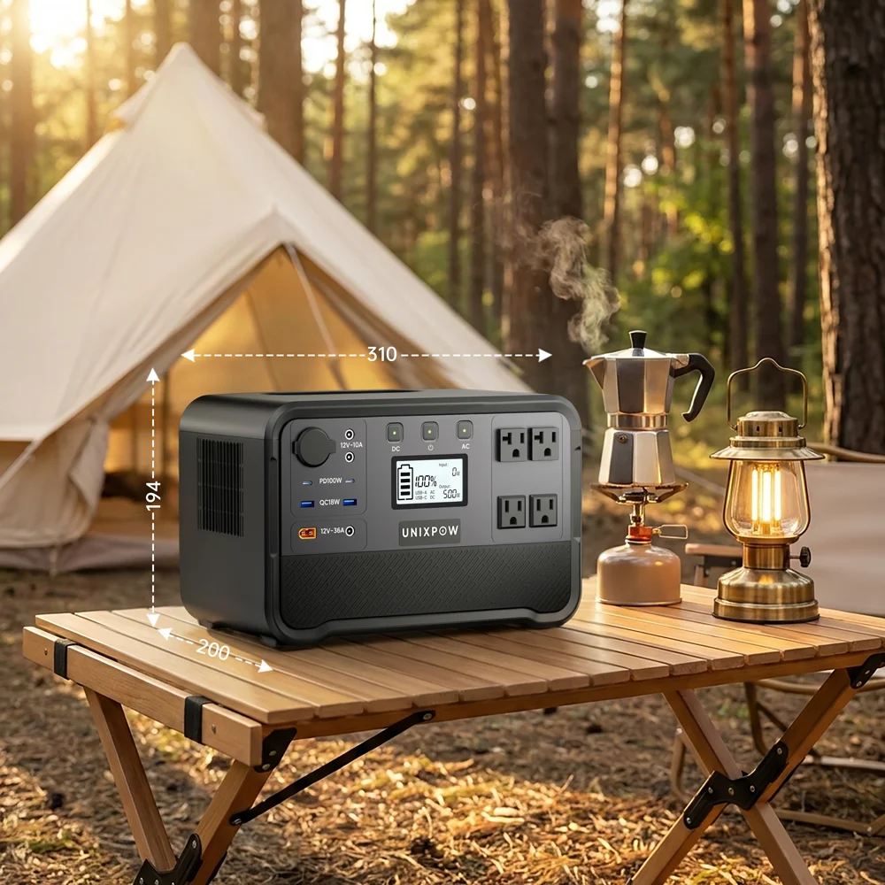 Wholesale 500W Portable Solar Generator Power Station with Pure Sine Wave MPPT Controller and Flashlight for Emergency Use