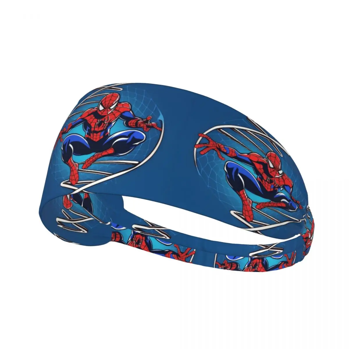 

Custom Cartoon Marvel Hero Spider Man Gym Headband for Football Non Slip Stretchy Comic Kawaii Moisture Wicking Sweatband