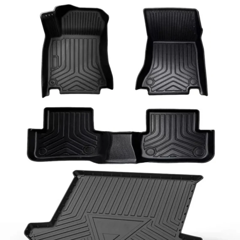 

Luxury all-weather double layer multi-color TPE car floor mat