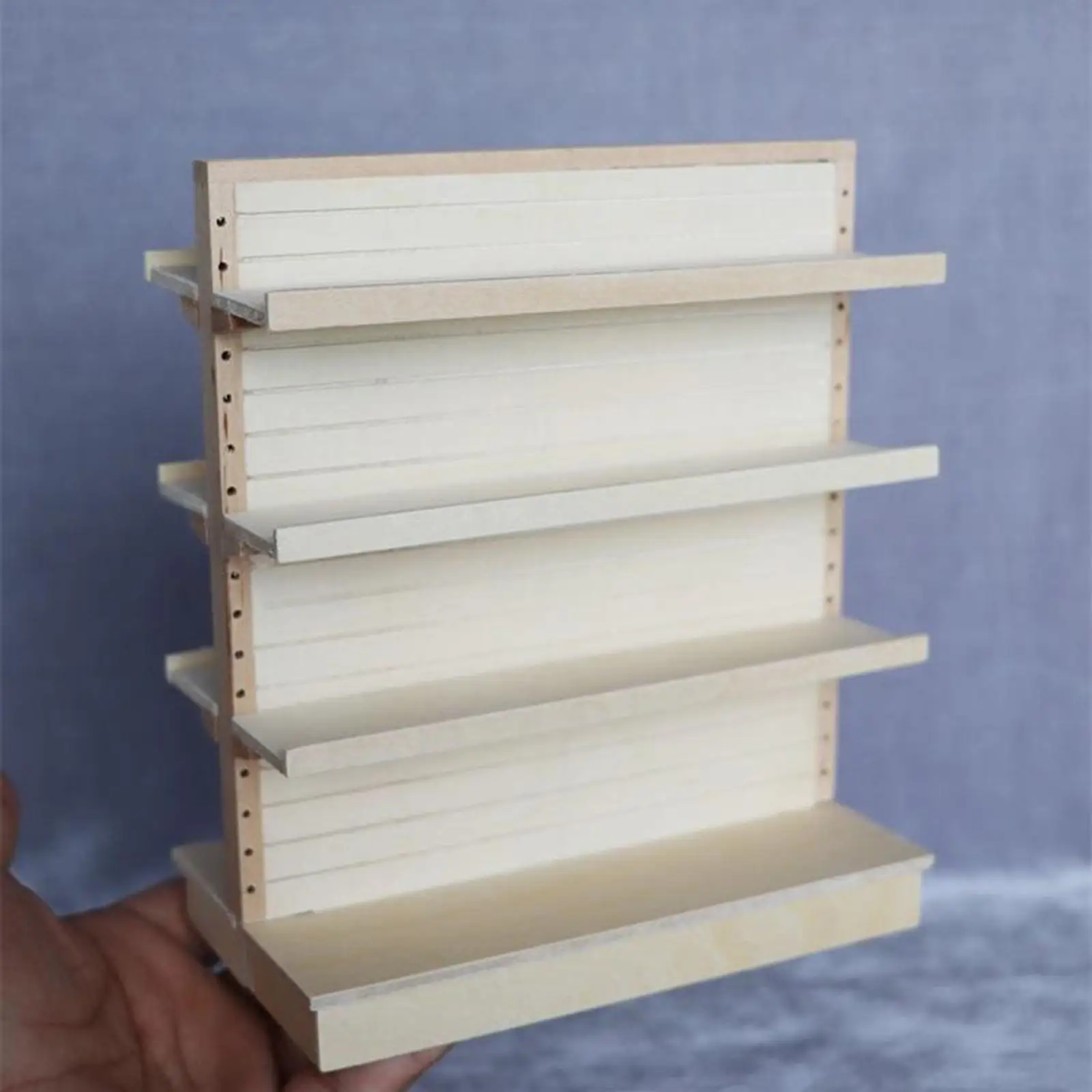 

1 шт. Деревянная миниатюрная полка для кукольного домика в масштабе 1:12, для супермаркета, магазина мебели, гаража