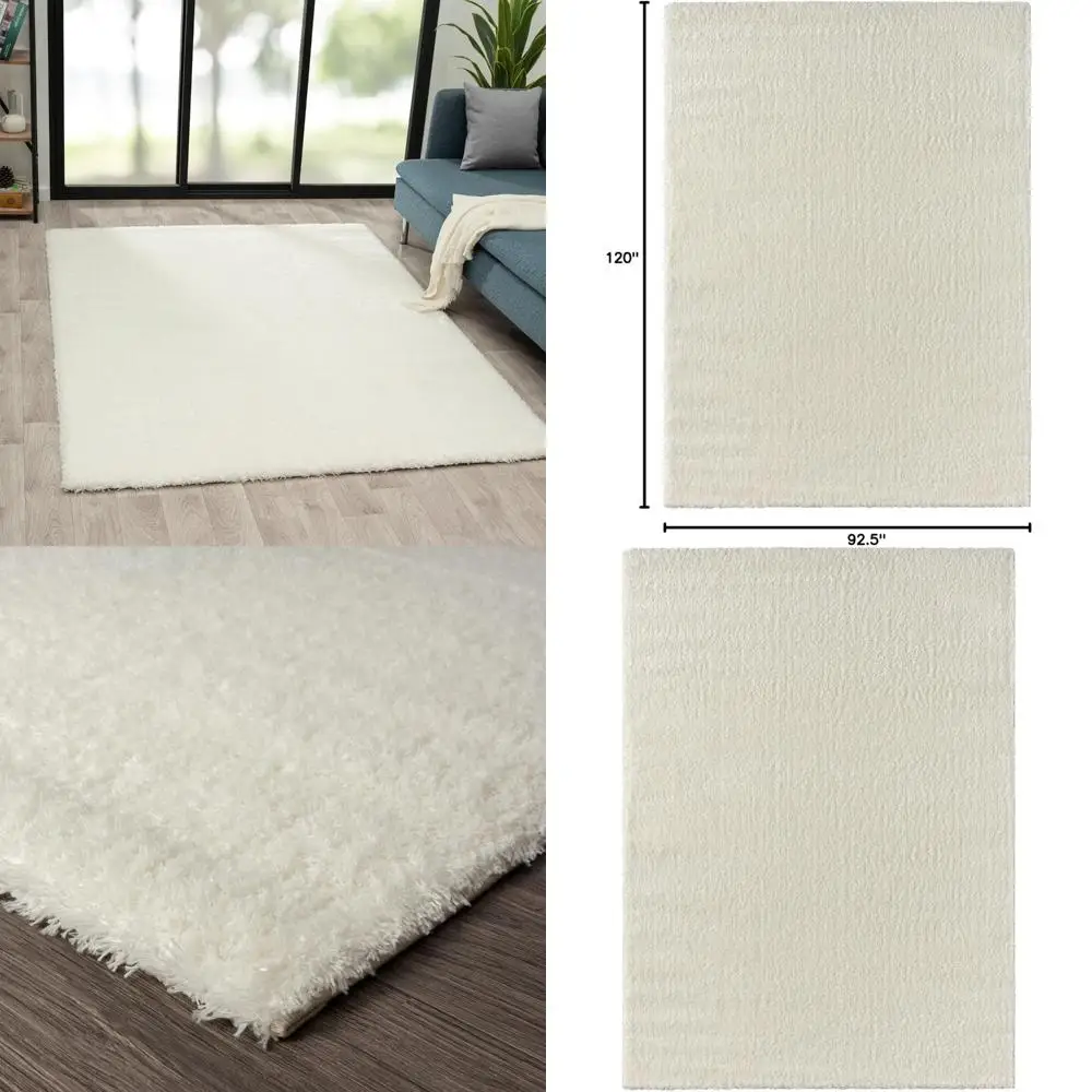 

Thick and Plush White 8x10 Area Rug by LUXE WEAVERS