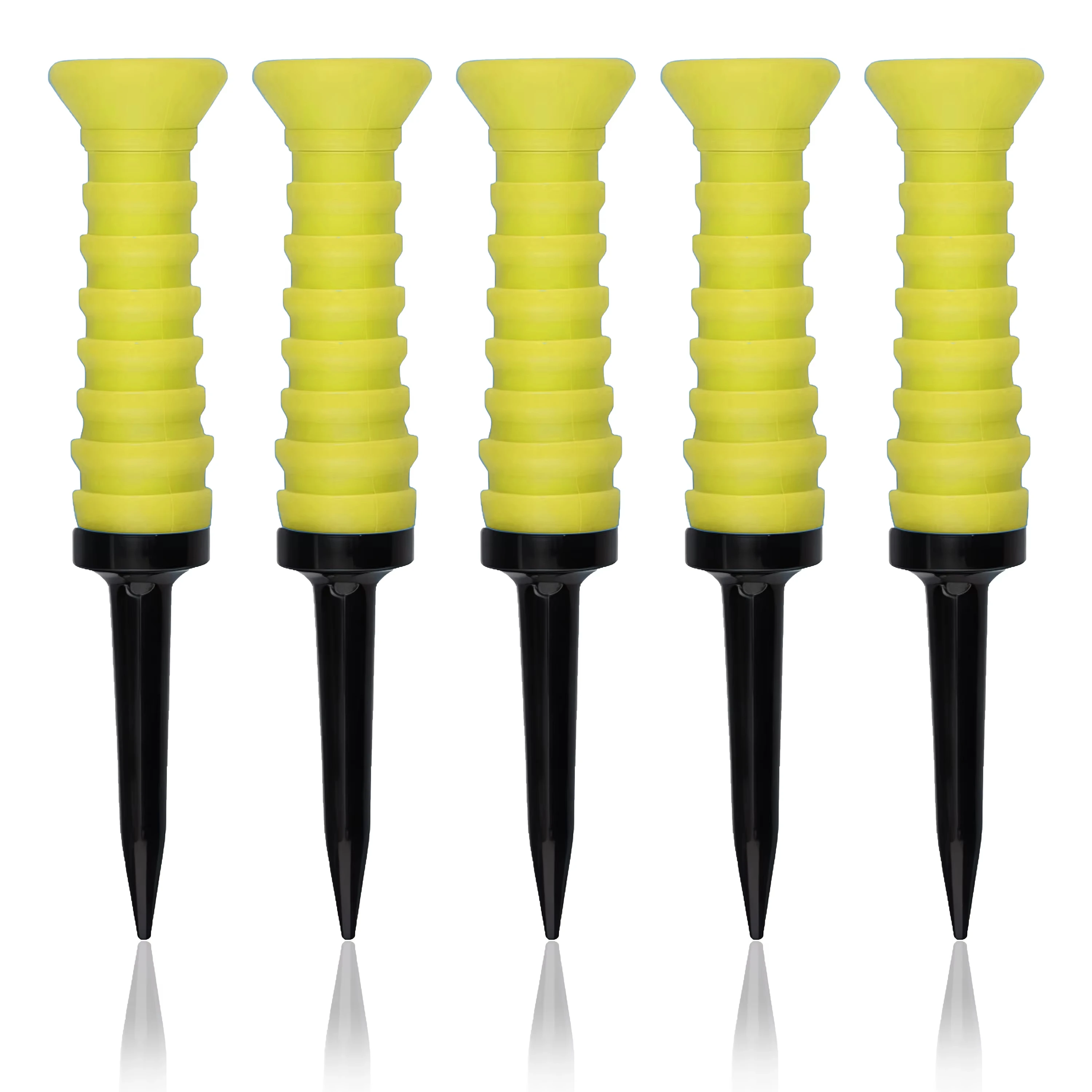 5 Stück 360 ° Flexible Gummi-Golftees, 3,27 Zoll_83mm, Langlebig, Reibungsarm, Leuchtende Mehrfarben - Ideal für Alltags-Golfer – Detail 7
