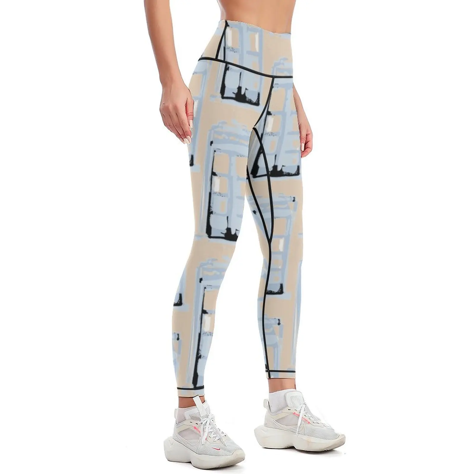 Blue Phone Box - Eyesasdaggers Leggings harem pants Jogger pants Womens Leggings