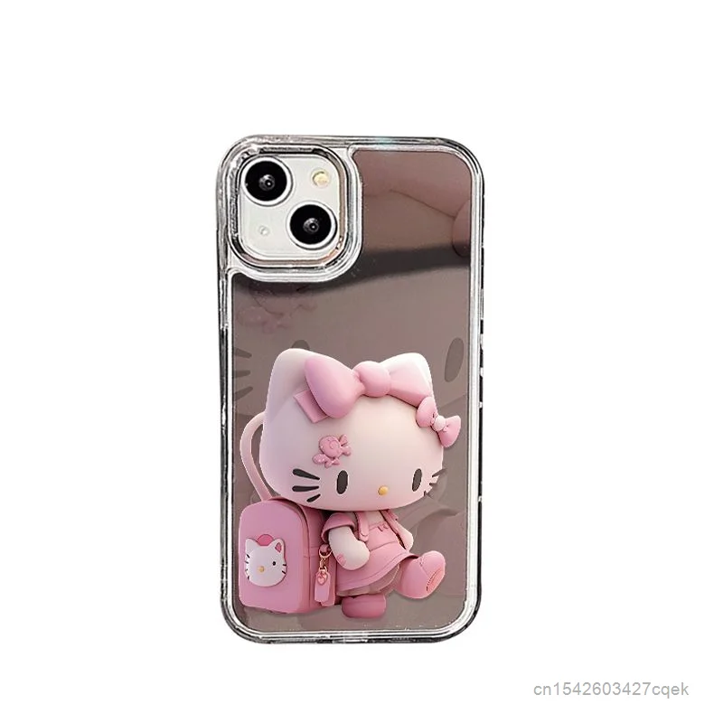 산리오 헬로 키티 새로운 패션 디자인 휴대폰 케이스, 귀여운 보호 커버, 아이폰 11 12 13 14 15 프로 맥스 X Xr Xsmax 7 8 플러스 Se