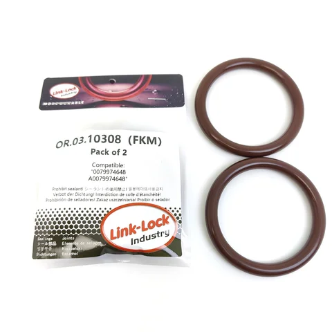 Комплект уплотнительных колец LINK-LOCK 2 шт. OR.03.10308 FKM Viton для воздушного шланга турбонагнетателя 0079974648 A0079974648 для MERCEDES-BENZ-OM460