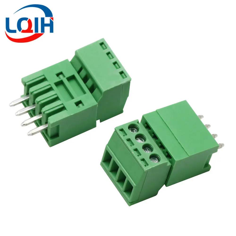 KF2EDG2.54 2/3/4/5/6/7/8/9/10Pin 2.54mm Pitch PCB Screw Terminal Block Male Plug Female Socket Pin Header Wire Connector