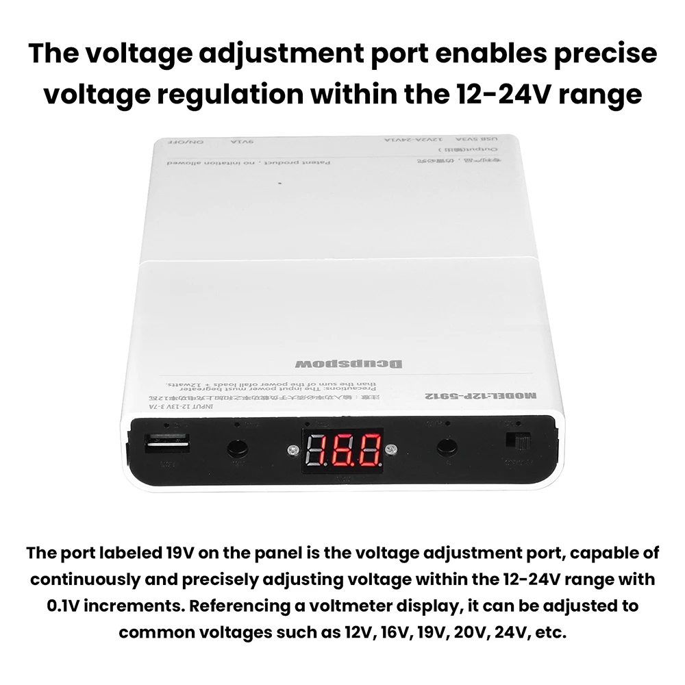 DIY Powerbank UPS-Kit Lötfreies Design Einstellbare Spannung für Router Modem NAS mit 12-Zellen 18650 Batteriegehäuse – Detail 16