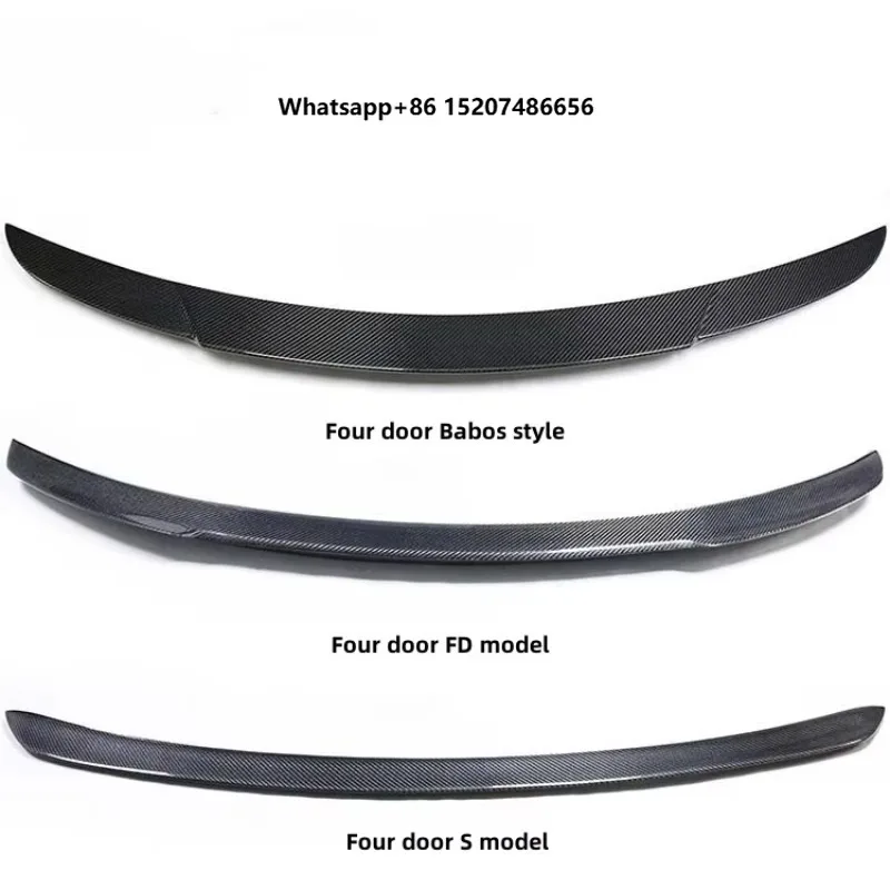 High Quality Car Wing Spoiler Suitable for  C-Class Four Door W206 Modified Style Carbon Fiber Spoiler