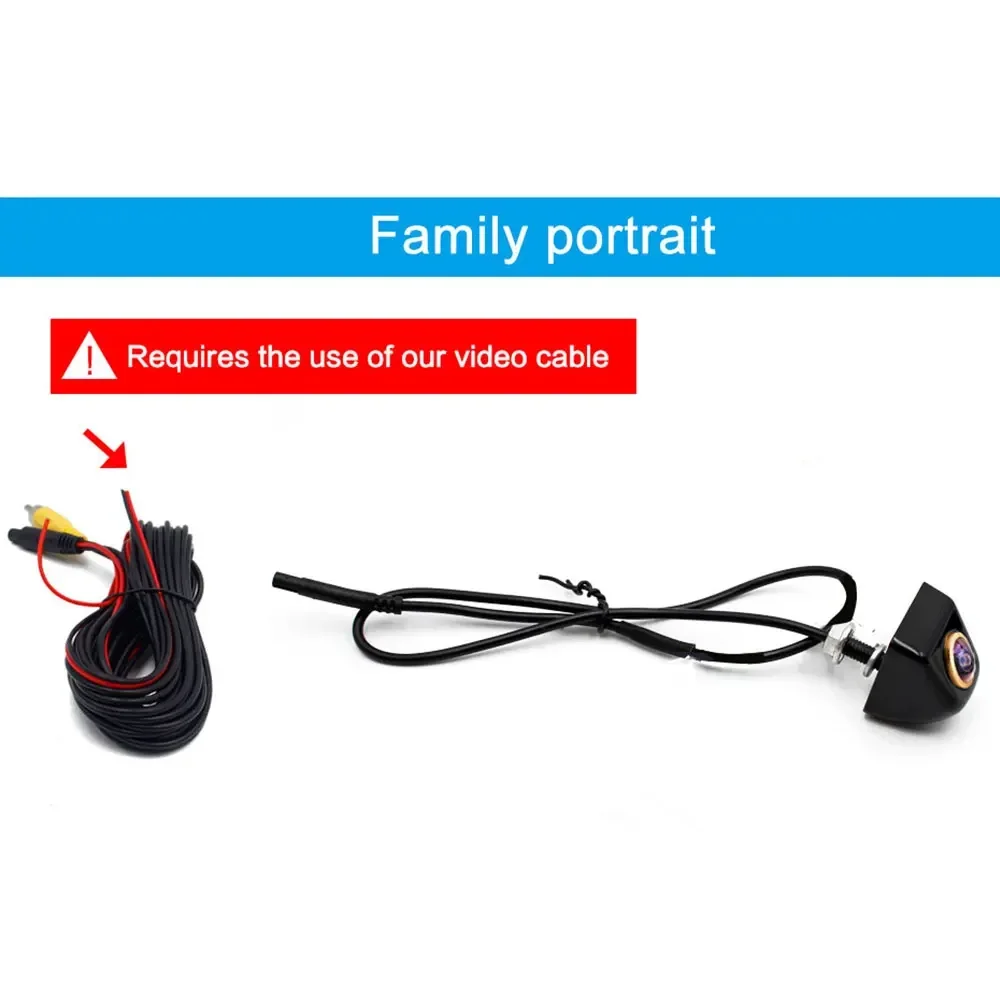 Dynamic trajectory Car rear-view camera Fisheye Night vision Reverse automatic parking monitor CCD waterproof HD video 170 angle