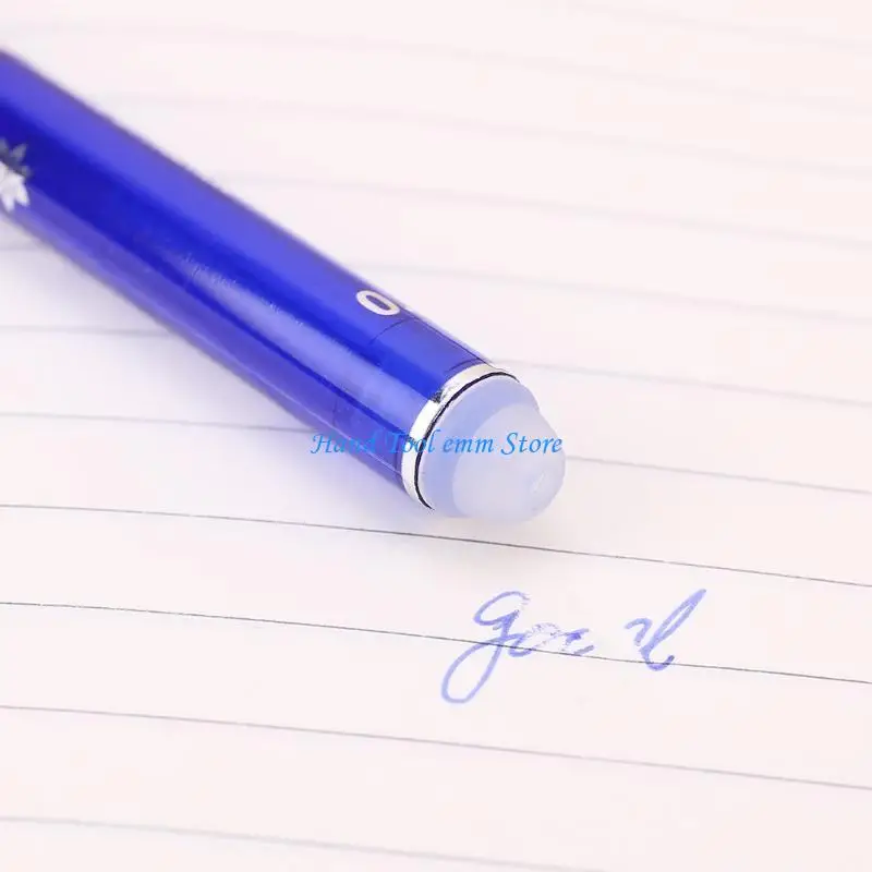 H37F 12Pcs for Creative 0.5mm Erasable Gel Pens Blue Office Student Station