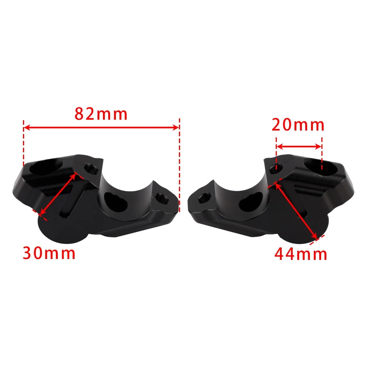 CNC Black Handlebar Risers Kit Fits For Yamaha Tenere 700 T7 Rally XTZ/XT700Z 19-25 Replacement Accessories