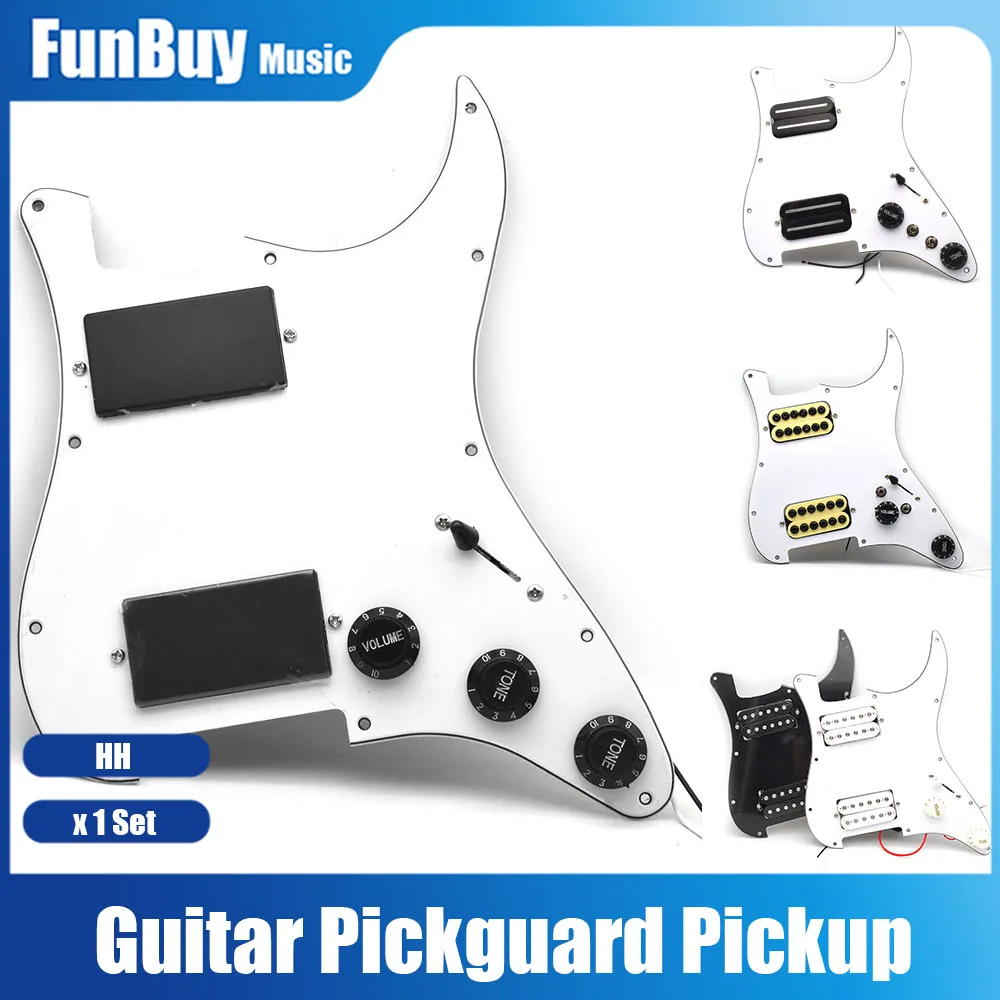 HH Series Loaded Prewired Scratchplate 2 Humbucker Coil Guitar Pickguard Pickup for ST Guitarra