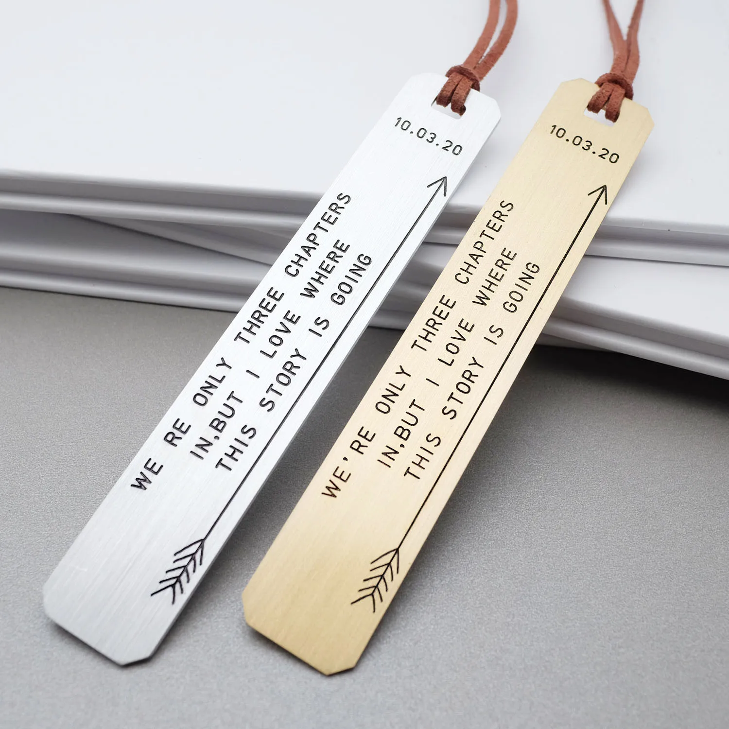 

Personalized Bookmark Engraved Metal Bookmark Custom Book Mark for Reader Gift for Pastor Custom Quote Bookmark Gift for Dad