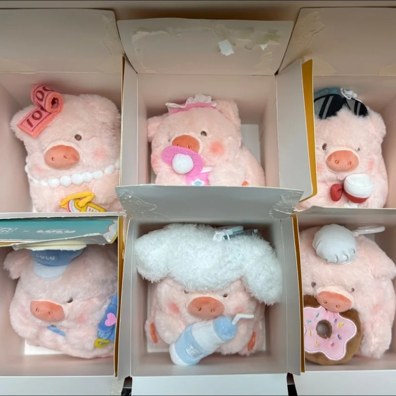 

Подлинная слепая коробка серии Lulu Pig Dreamy Life, милые плюшевые игрушки, кавайная кукла, сумка, подвеска, настольные декоративные украшения, праздничный подарок