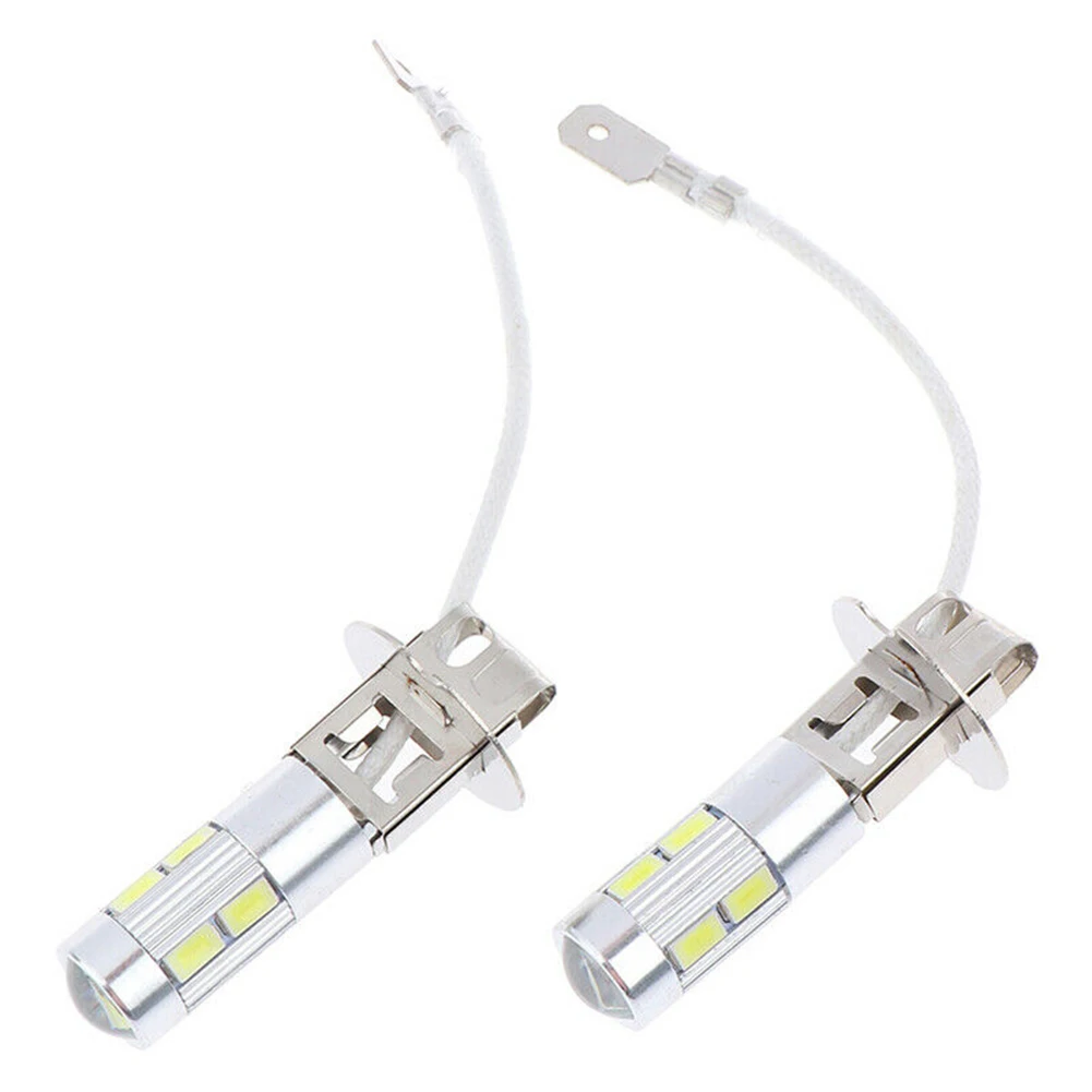 2Pcs 50W 6000K LED H3 LED Headlights Bulb Super Bright For Auto Driving Fog Lights Car LED Fog Driving Lights Bulbs