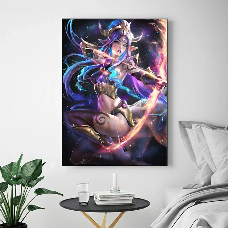 Hot Game Final Fantasy Sexy Anime Girl Aerith Akeno Franxx Poster Prints Canvas Painting Wall Art Pictures Home Dorm Decor Gift