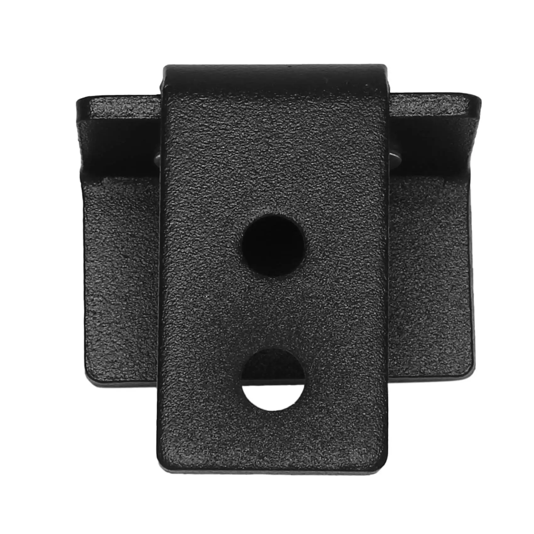 A02M-1Pcs Simple Design Wall Mounted Sliding Barn Door Bottom Floor Guide With Adjustable Bracket Black