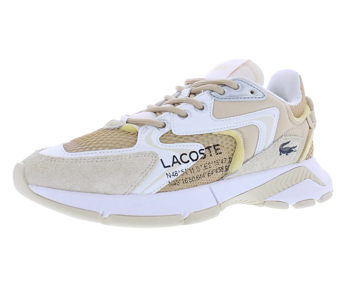 Lacoste L003 Neo Zapatos Mujer Talla 8, Color: Bronce claro/Blanco