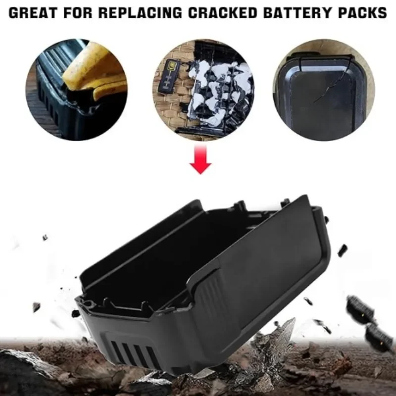 5 Cell 18650 Battery Plastic Case Parts Replacement for Dewalt 20V Max Compact Battery DCB203 DCB201 DCB200 Li-ion Battery Case