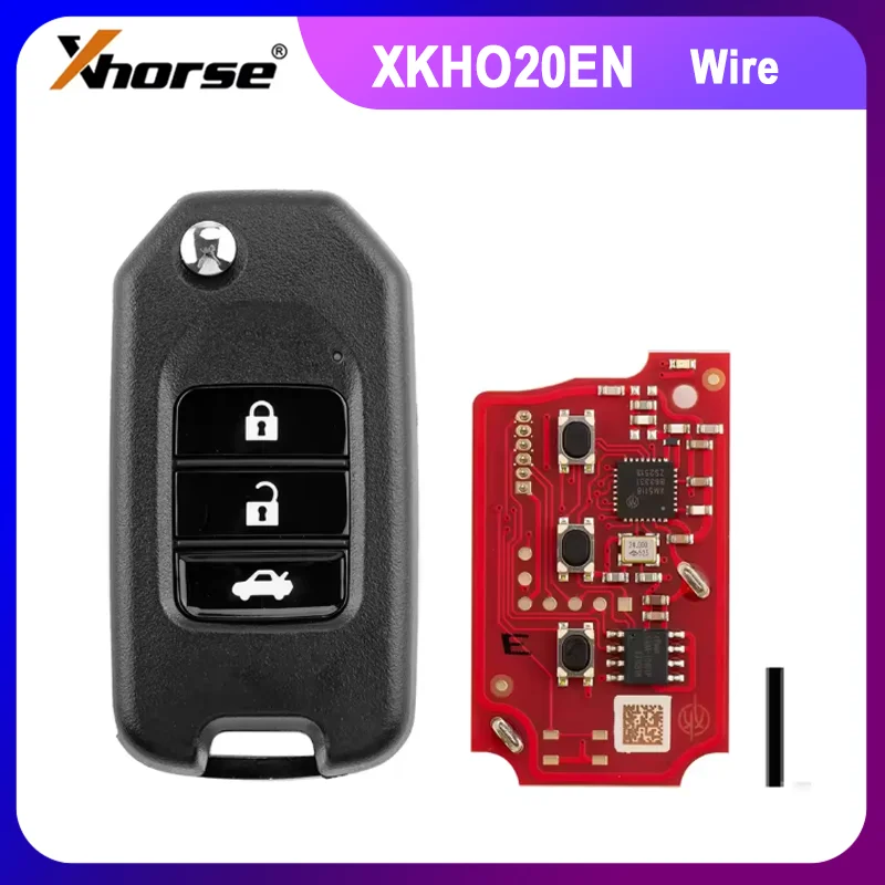 

1/2/5PCS Xhorse XKHO00EN XKHO20EN for Honda Folding 3 Buttons Second Generation Wired Remote Key