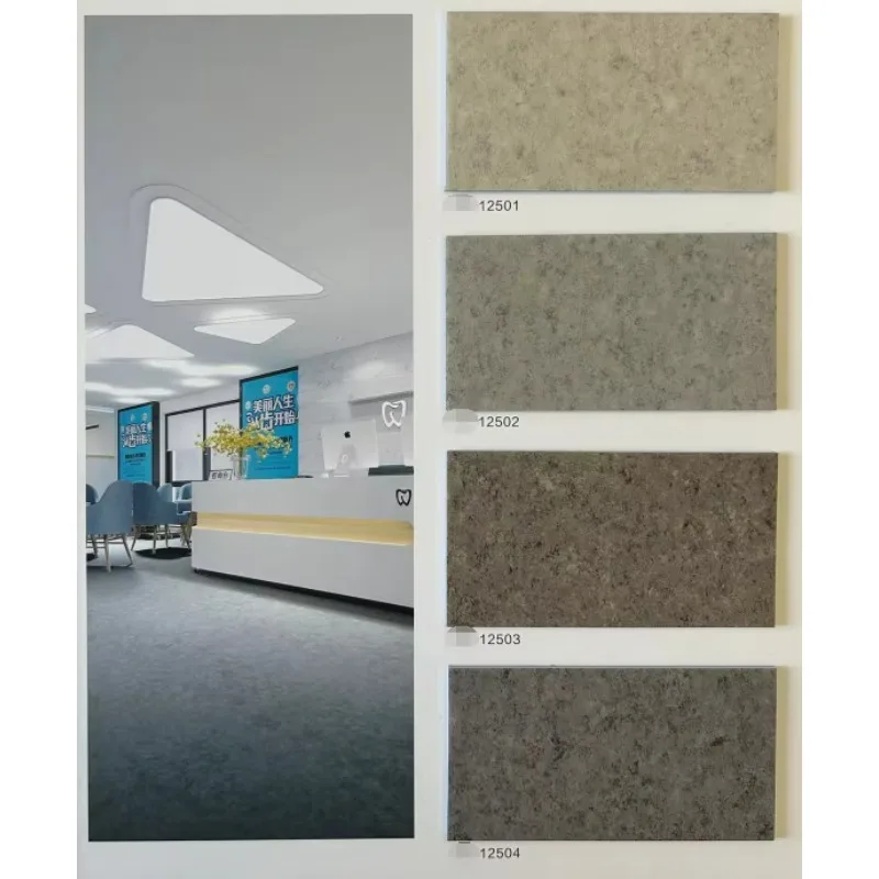 Customize  Medical Hospital Stripe Pattern Self Adhesive PVC Floor Tiles Waterproof Peel Stick Black Flooring
