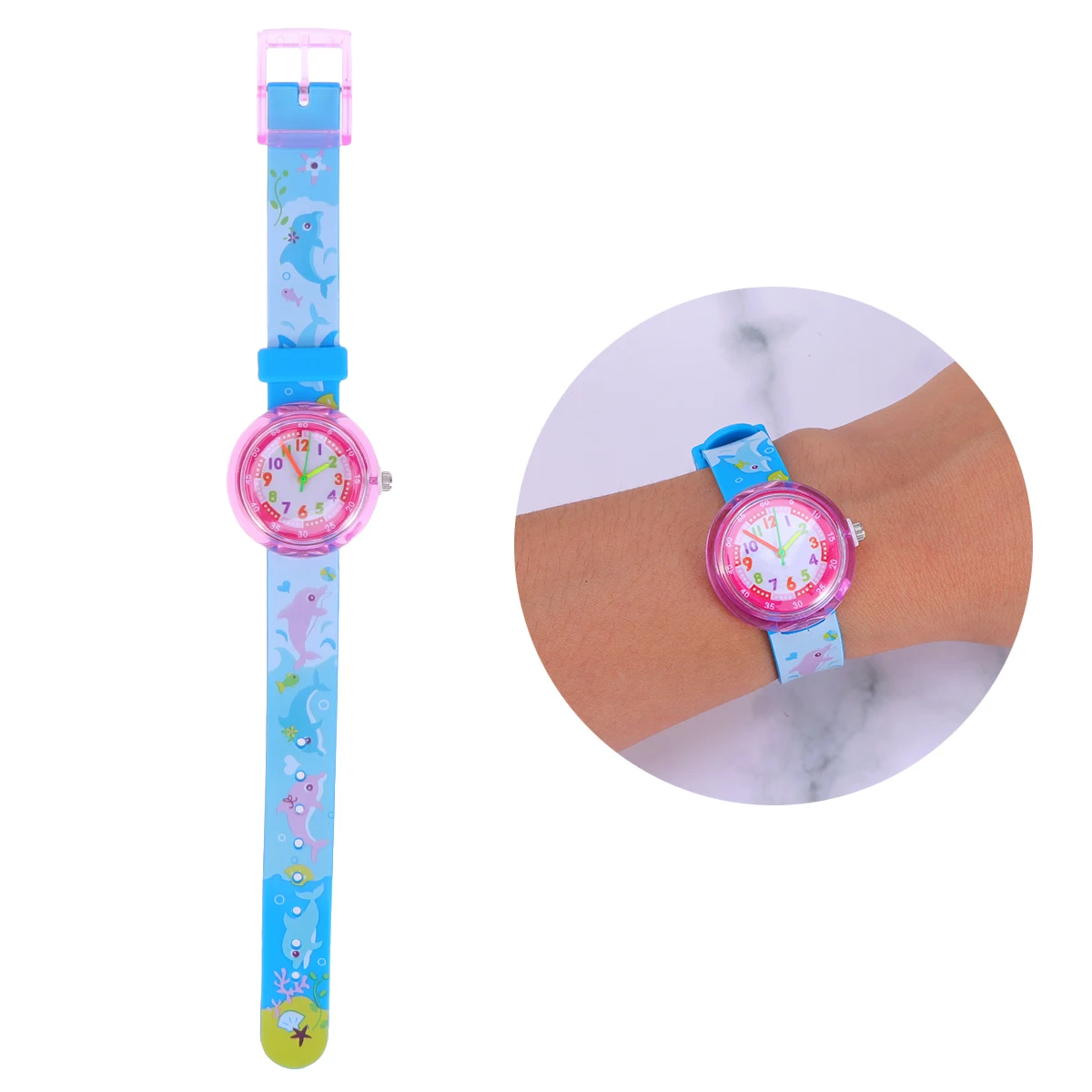Детские часы с героями мультфильмов, силиконовые игрушки, гладкая поверхность, удобные и прочные детские наручные часы, длительное использование, сувениры для детского душа