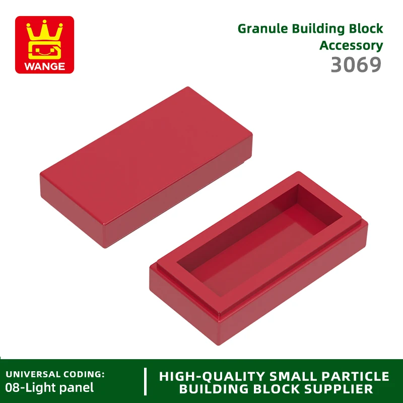 WANGE 336Pcs/Lot 3069 No Hole Then 2 Holes Building Block Moc Color Accessories Compatible with Brick Children Toy Gift Box