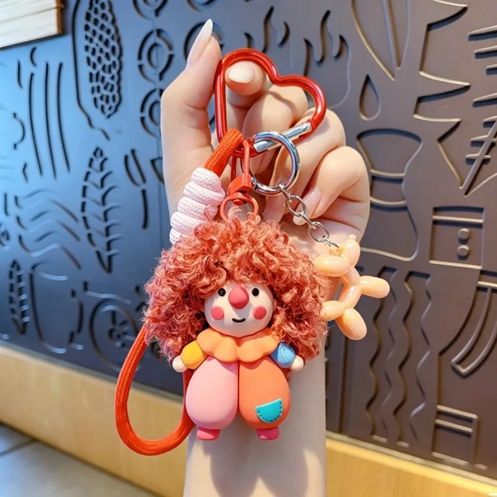 Bag Charm Curly Doll Keychain Shaggy Fluffy Plush Keychain Plush Small Key Ring Ornament Bag Decoration