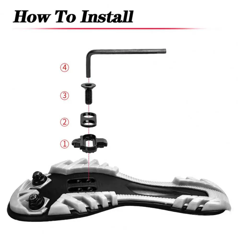 Tacos de Metal de alta dureza para zapatos de ciclismo, juego de calas antideslizantes para bicicleta, Spd Sm Sh51, unidireccional para hombres, interiores