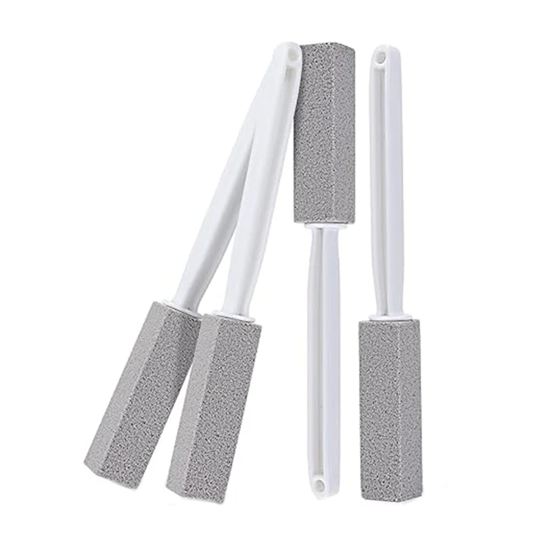 4 Pack Pumice Stone Toilet Brush Hanging Toilet Brush Home Pumice Cleaning Pad For Toilet Bathtub Sink Cleaning Easy Install