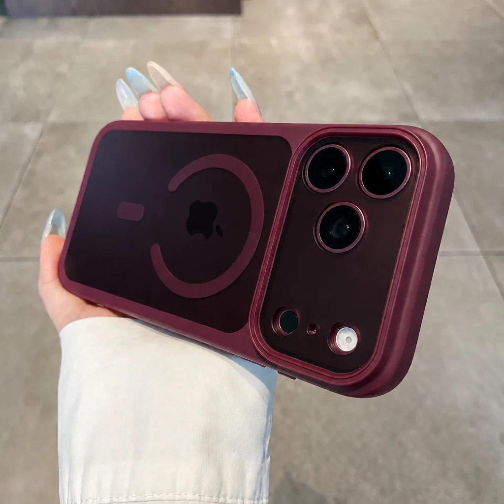 Intelligent Camera Touch Button Magnetic Clear Phone Case for iPhone 18 17 16 15 14 13 Pro Max Plus Transparent Shockproof Cover