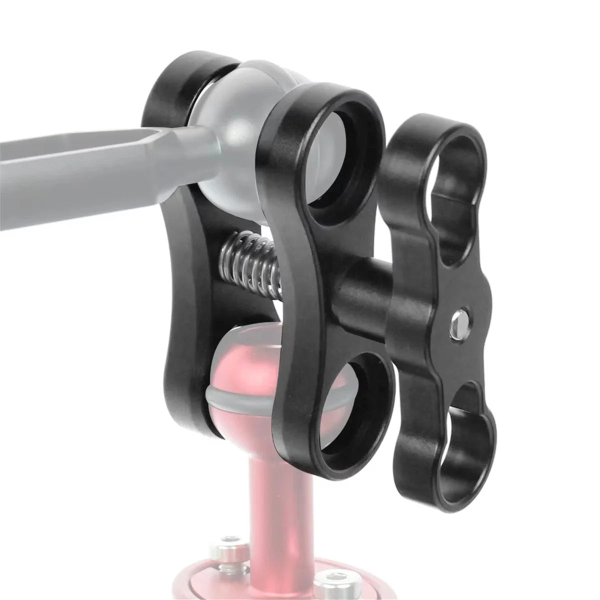 ABGL 1-дюймовый зажим-бабочка с шаровой головкой, светильник для дайвинга, зажим-адаптер, держатель кронштейна для экшн-зеркальной камеры под водой