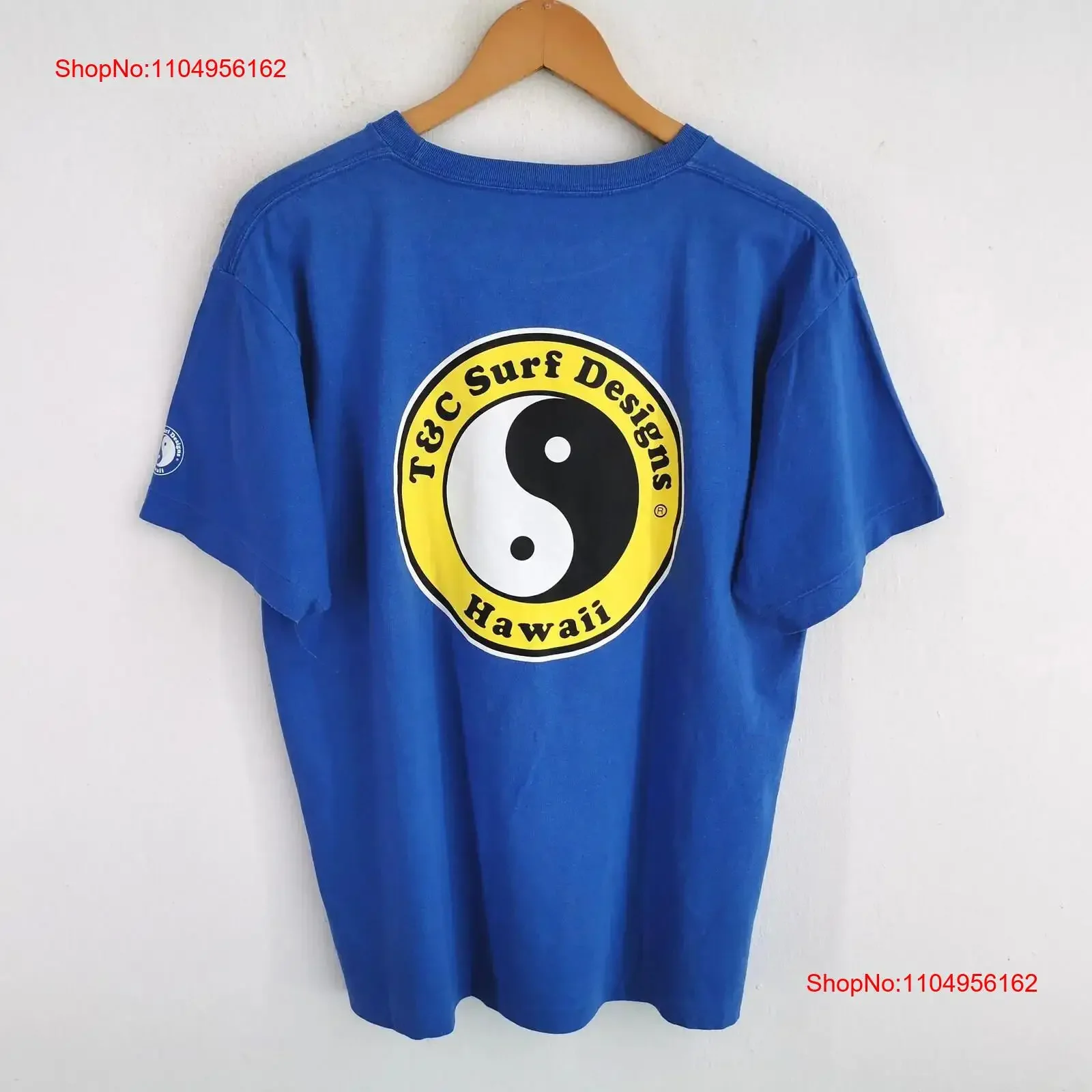 

T C Surf Design Рубашка Винтаж и Гавайский большой логотип Размер L винтажная стильная повседневная растянутая дизайнерская одежда Мягкая