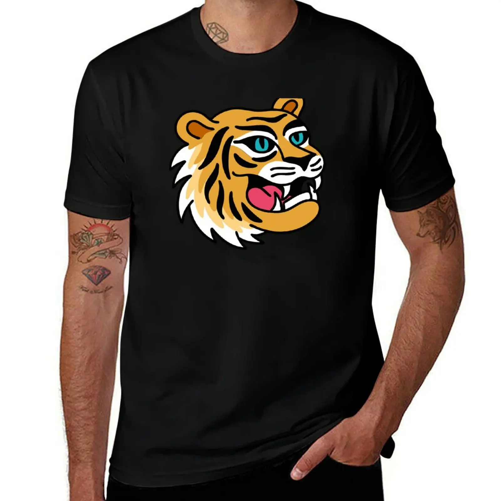Tiger Olive T-Shirt Running Gym Short Sleeve Sports Tee