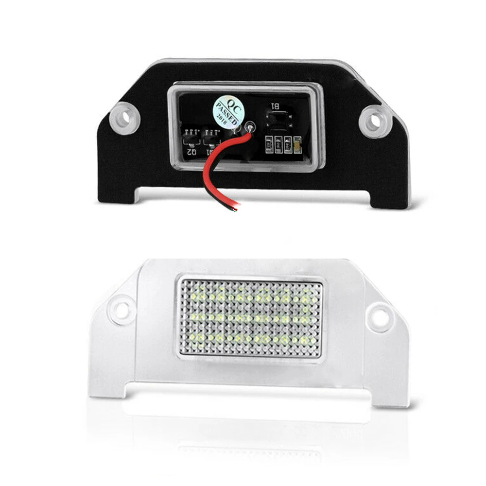 2PCs Pure White Full SMD LED license Plate Light Set LH+RH For 05-14 Chrysler 300 300C Chrysler Sebring 07-10  Car tail Lighting