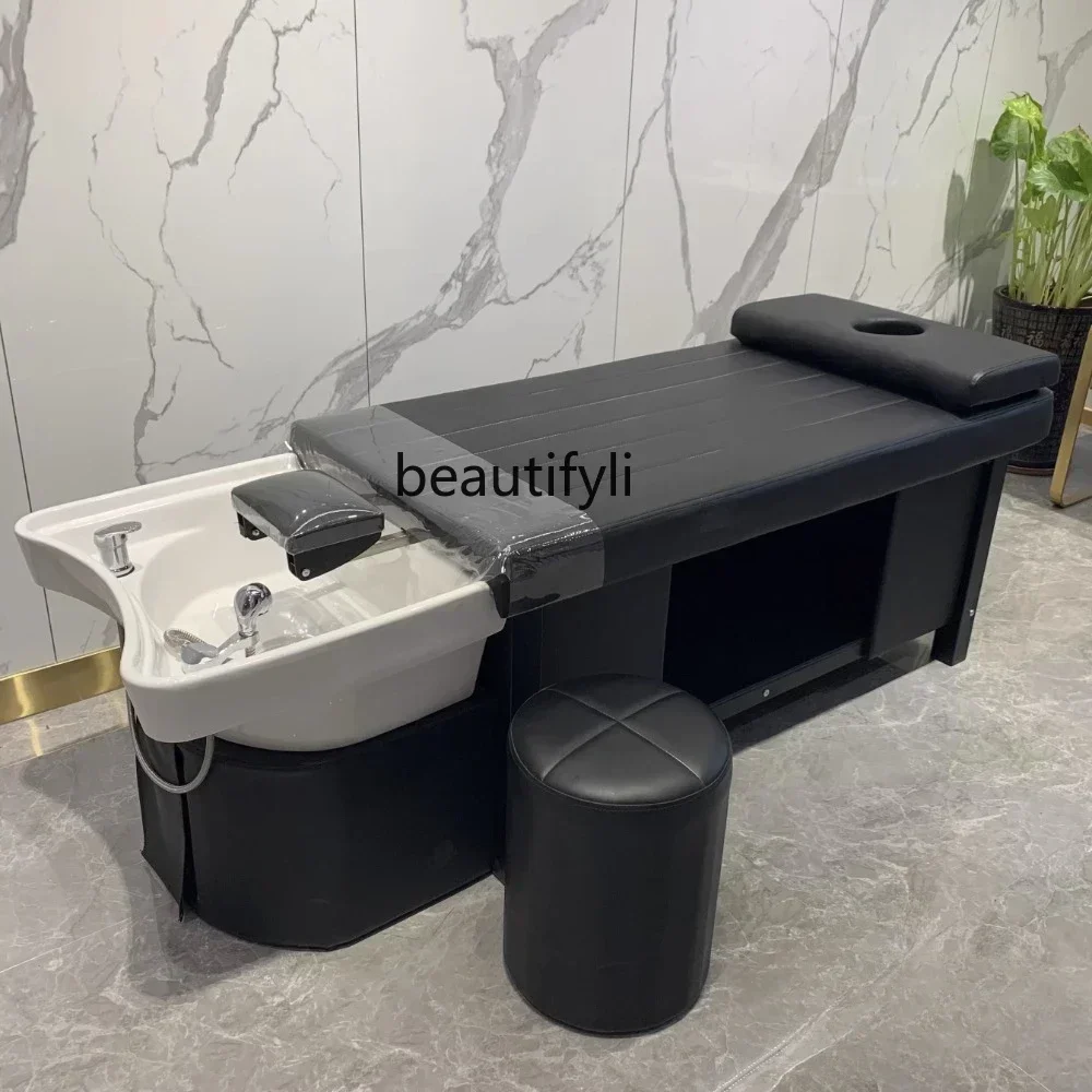 

lx29Thai Massage Shampoo Bed for Hair Salon Barber Shop Flat Head Recuperation Hair Shampoo Bed