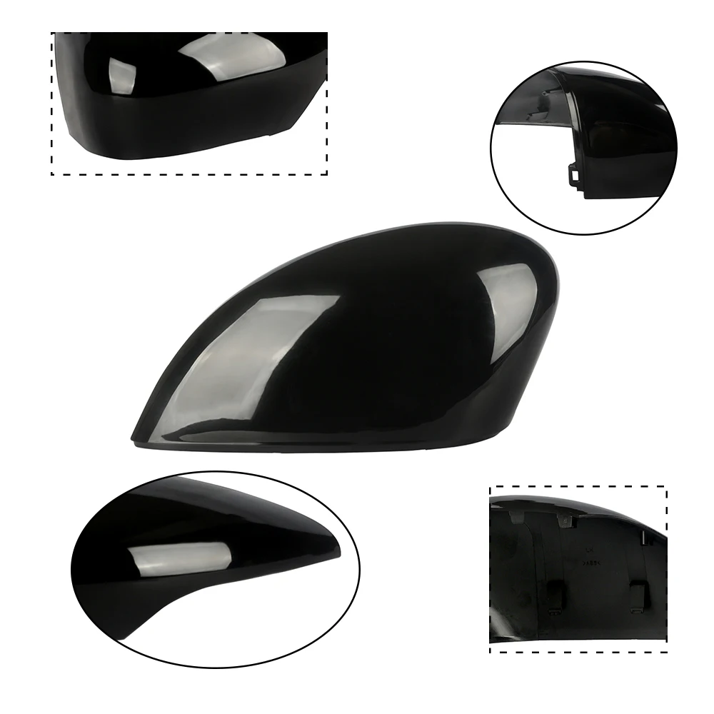 Suitable for FORD FIESTA MK7 2009 2010 2011 2012 2013 2014 2015  left and right rearview mirror cover accessories black